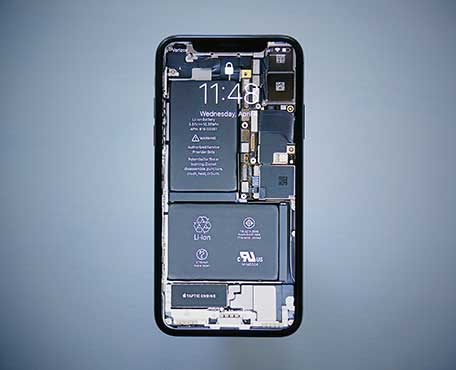 opened mobile mobile motherboard